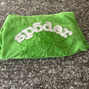 Green Sp5der Graphic Sweatshirt